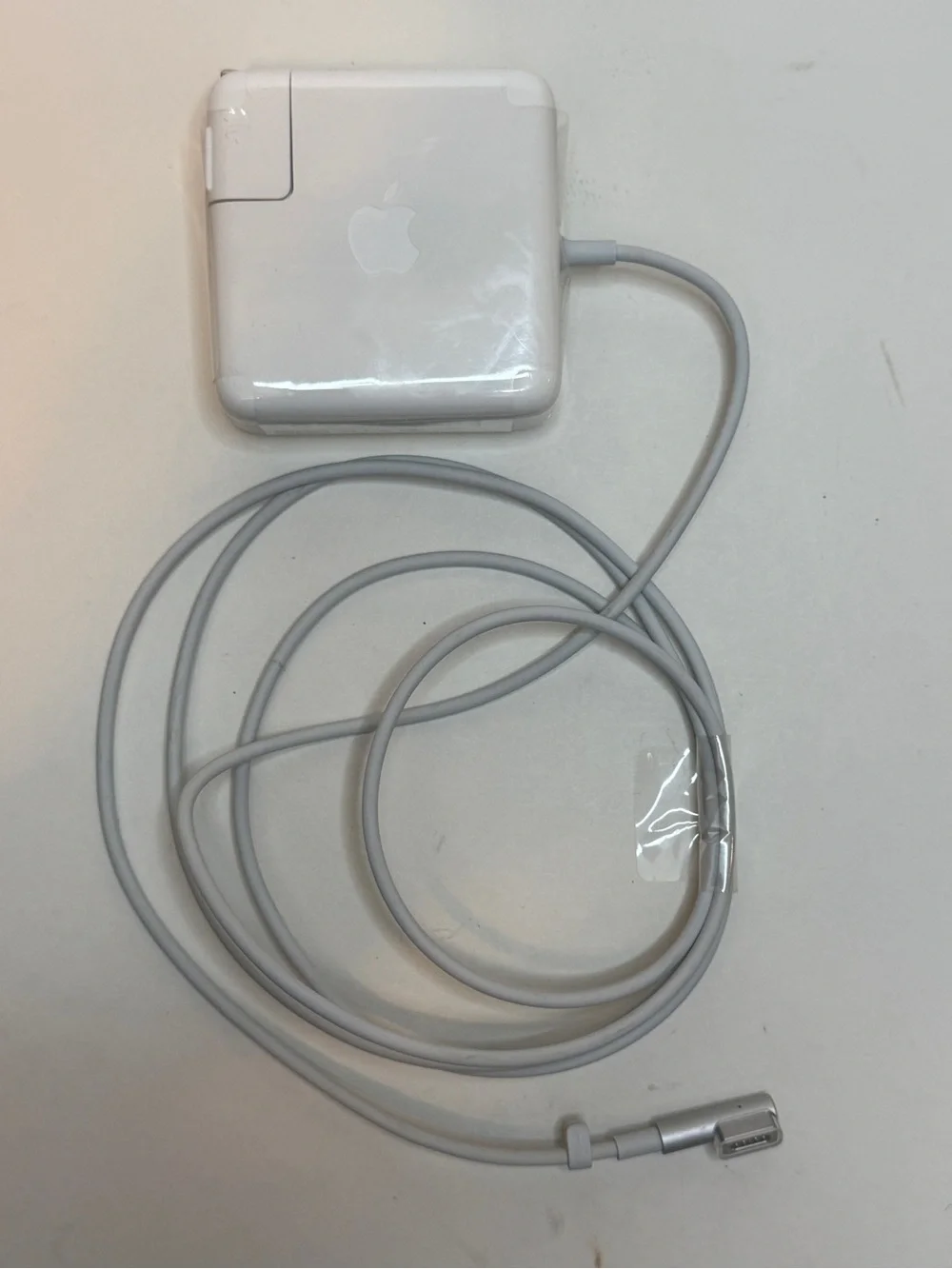 Apple White MagSafe Power Adapter Charger with Attached Cable
